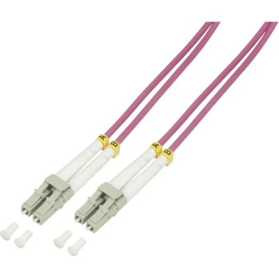Afbeelding van LogiLink FP4LC11 Glasvezel Optische vezel Aansluitkabel 50/125 µ Multimode OM4 100.00 m
