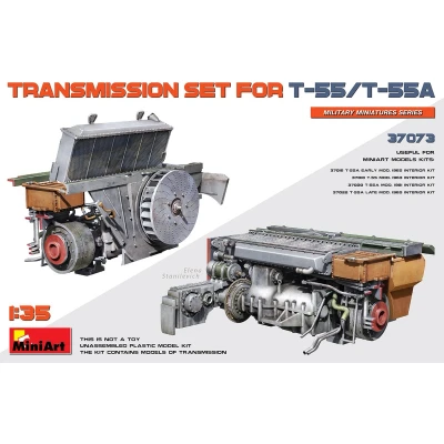 Afbeelding van 1:35 MiniArt 37073 Transmission Set for T 55/T 55A Tank Plastic Modelbouwpakket