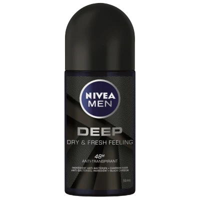 Afbeelding van 3x Nivea Men Deodorant Roller Deep 50 ml
