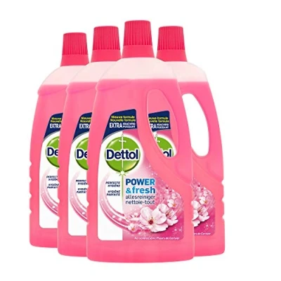 Afbeelding van Dettol Allesreiniger Power &amp; Fresh Kersenbloesem 1L x4