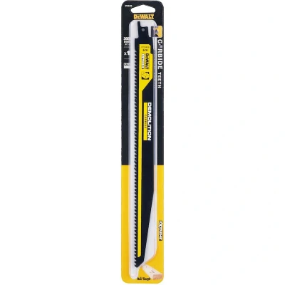 Afbeelding van DeWalt Accessoires Reciprozaagblad Carbide 305x4,2 mm hout met spijkers DT20438 QZ