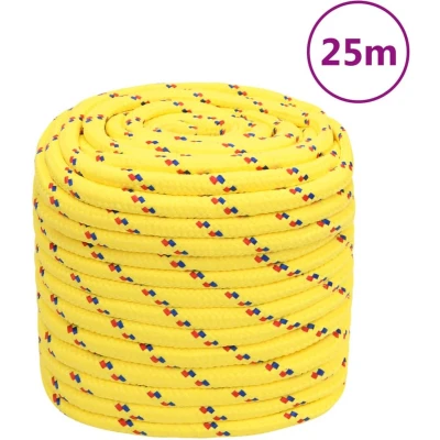 Afbeelding van vidaXL Boottouw 18 mm 25 m polypropyleen geel