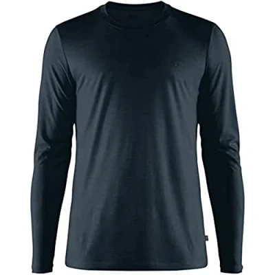Afbeelding van Fjällräven Abisko Wool LS Men Shirt Lange Mouwen Blauw Maat M