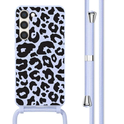 Afbeelding van Samsung Galaxy S23 Plus Hoesje Siliconen en TPU (zacht) imoshion Softcase/Koordhoesje/Backcover Animal Lila Telefoonhoesje