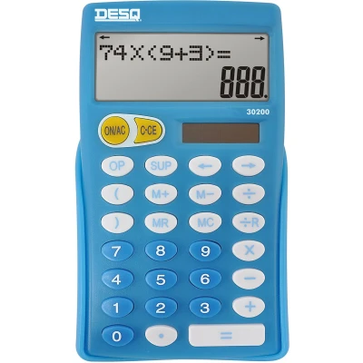 Afbeelding van Desq Bureaurekenmachine Primair Onderwijs 30200, Blauw