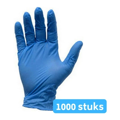 Afbeelding van Nitril handschoen blauw ongepoederd XL 10 x 100 stuks