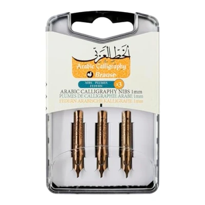 Afbeelding van Brause 317010B doos met 3 Arabische kalligrafieveren, 1 mm