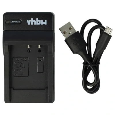 Afbeelding van VHBW Camera acculader compatibel met o.a. Fujifilm NP 50, Kodak KLIC 7004, Pentax D Li68 en Li122 accu&#039;s