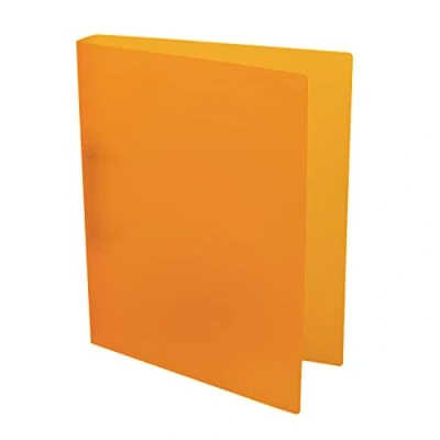 Afbeelding van Idena 224368 Ringband DIN A4, vervaardigd uit PP, 2 ringen, 35 mm rugbreedte, doorschijnend oranje, 1 st.