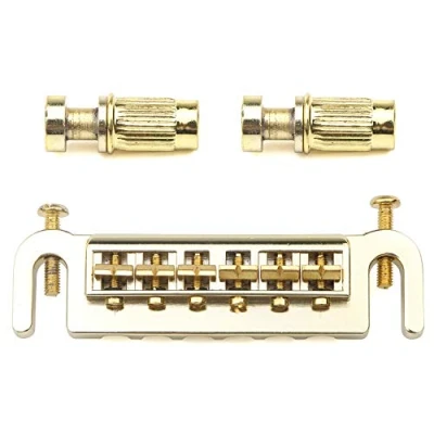 Afbeelding van Unxuey Gold Elektrische Gitaar Bridge Staartstuk Tune O Matic Wraparound Verstelbare 6 String voor Les Paul Stijl