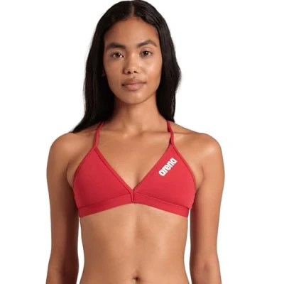Afbeelding van ARENA MaxLife bikinitop met embrasses voor dames, rood wit, maat 32