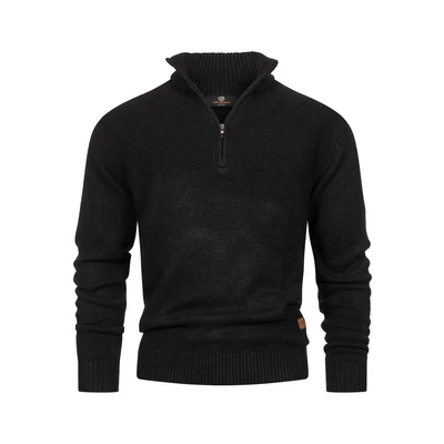 Afbeelding van Indicode Jeans Lokant Trui, Heren, Maat: Small, Black