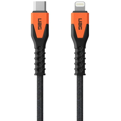 Afbeelding van Rugged Charging Braided Cable USB C to Lightning 1,5 meter. van UAG Meter / Zwart