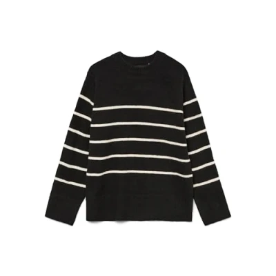 Afbeelding van Vero Moda Vmflawless Oneck Pullover Trui, Dames, Maat: Medium, Black