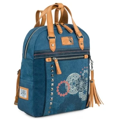 Afbeelding van Lois Sac Dos Sac. à Femme Élégant Chic Multipoches a Pratique Feminin 310524, Blauw