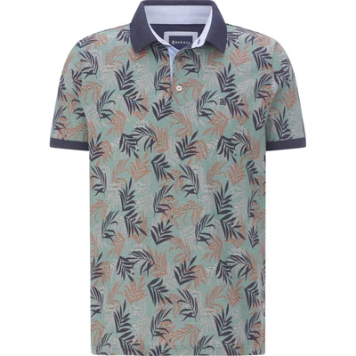 Afbeelding van Babista Poloshirt, Heren, Maat: Medium, Oliv gemustert