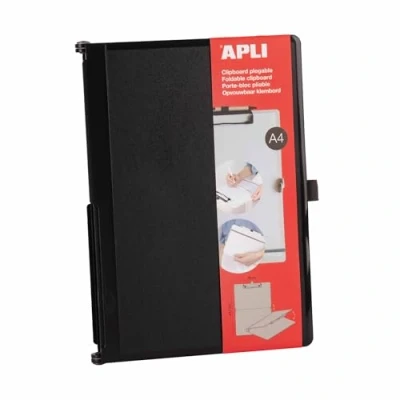 Afbeelding van APLI 19645A klembord A4 zwart ABS kunststof