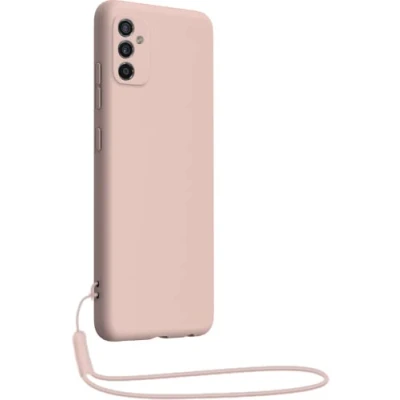 Afbeelding van Bigben Connected, Case Geschikt voor Samsung Galaxy M52 5G in siliconen met bijpassende polsband, Roze