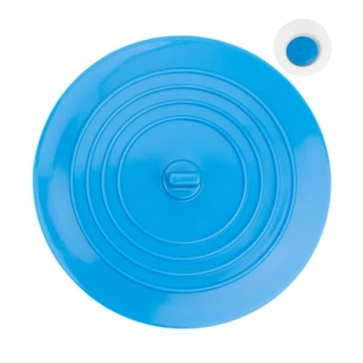 Afbeelding van Universele Siliconen Stop voor Badkuip, Douche &amp; Keukengootsteen, Afneembare Afvoerplug Afdekking, Voorkomt het weglopen van water, 15 cm Diameter, Afvoergat tot 120 mm, Blauw, drain plug cover