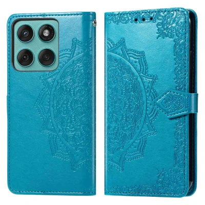 Afbeelding van imoshion Hoesje Geschikt voor Motorola Edge 60 Fusion Mandala Bookcase Turquoise