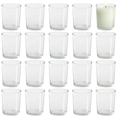 Afbeelding van Belle Vous Kristalheldere Votief Theelichten &amp; Kaarsen Houder Set (72 Pak) B5 x H6,5 cm Kristallen Cylinder Kopstukken Huis Ornament, Huwelijkstafel Decoratie Aromatherapie Geschenk