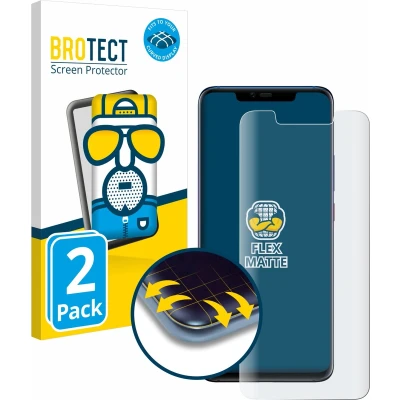 Afbeelding van BROTECT Screenprotector voor Huawei Mate 20 Pro Folie Beschermfolie matte volledig dekking (2 Stuks)
