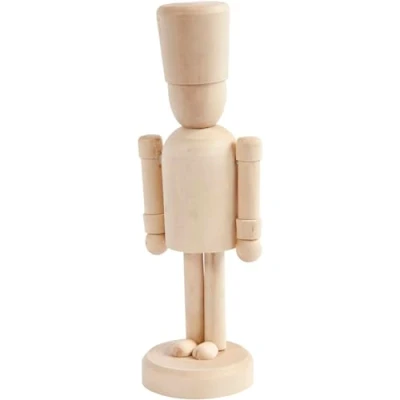 Afbeelding van Creotime Houten Figuur Hat 13 Cm Blank Per Stuk