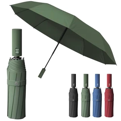 Afbeelding van Sapor Design Vouwparaplu Lotus effect winddicht, compact, automatisch open close stevige paraplu groot xxl 2 personen