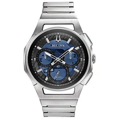 Afbeelding van Bulova Curv herenhorloge Zilverkleurig 96A205
