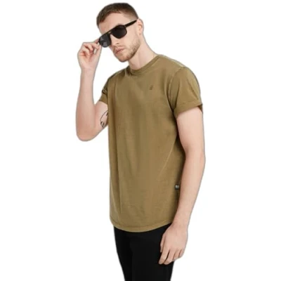 Afbeelding van G STAR LASH Tshirt basic, Heren, Maat: Small, Kangaroo gd