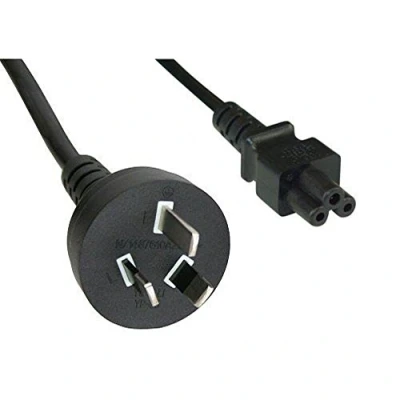 Afbeelding van Australië stroomkabel met C5 plug zwart 1,8 meter