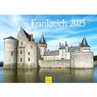 Afbeelding van Edition Seidel Premium kalender Frankrijk 2025 formaat DIN A3 wandkalender Parijs Eiffeltoren Louvre triomfboog metropool skyline