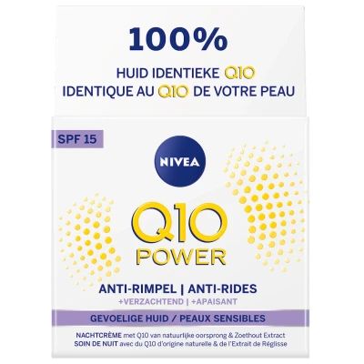Afbeelding van Nivea Dagcreme Anti Rimpel SPF 15 Q10 Sensitive 50ml