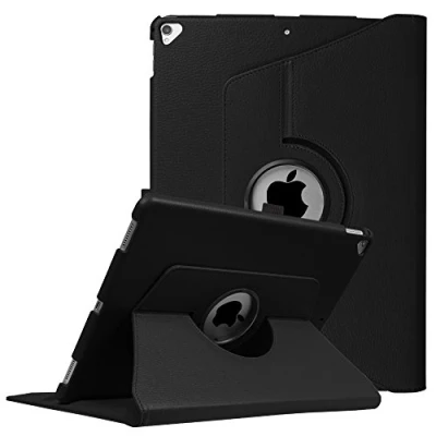 Afbeelding van Fintie Hoes voor iPad Pro 12,9 inch (2e en 1e generatie, model 2017 2015) 360 graden roterende beschermhoes Smart Stand Cover Case met automatische slaap /waakfunctie, (*Zwart)
