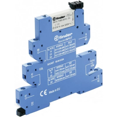 Afbeelding van Finder 39.41.0.024.5060 Koppelrelais 24 V/DC, V/AC 6 A 1x wisselcontact 1 stuk(s)