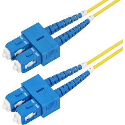 Afbeelding van StarTech.com 30m SC naar (UPC) OS2 Single Mode Duplex Glasvezel Kabel, 9/125µm, 40G/100G, Low Insertion Loss, LSZH Fiber