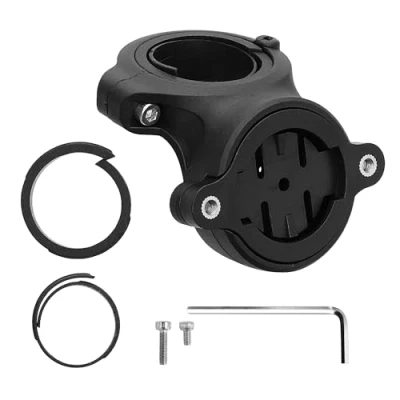 Afbeelding van kwmobile fietszadel houder compatibel met Garmin Varia RTL510 / RTL515 RVR315 Edge 540 mount Standaard voor GPS of licht Achterlichthouder in zwart