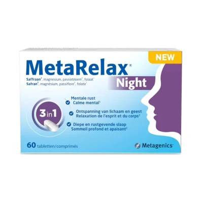 Afbeelding van Metagenics MetaRelax Night 60TB