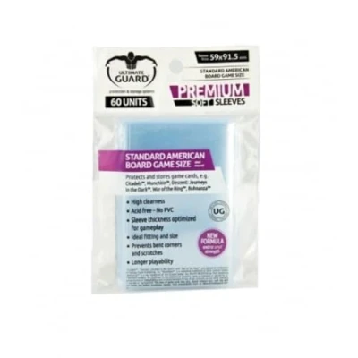 Afbeelding van Premium Boardgame Sleeves Standard American (60) (59x91.5)