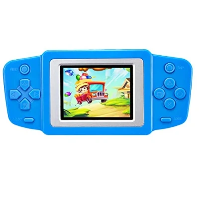 Afbeelding van ZHISHAN draagbare gameconsole voor kinderen met ingebouwde 218 klassieke retro videogames, oplaadbare arcadegamespeler, verjaardag kinderen, 2,5&quot; kleurendisplay (blauw)