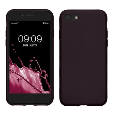 Afbeelding van kwmobile telefoonhoesje geschikt voor Apple iPhone SE (2022) / (2020) 8 7 Hoesje smartphone Back cover in metallic braam