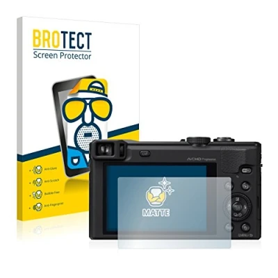Afbeelding van BROTECT (2 Stuks) Antireflecterende Beschermfolie voor Panasonic Lumix DMC TZ60 Anti Glare Screen Protector, Mat, Ontspiegelend