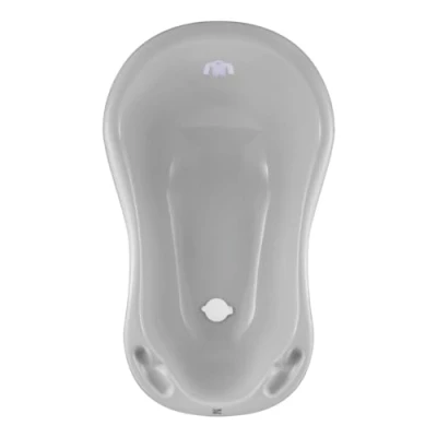 Afbeelding van Hylat Baby Praktisch Babybad Lite met stop stabiel en comfortabel, ideaal voor veilig baden in de eerste 12 maanden, Kleur: Grijs, Motief: Yeti