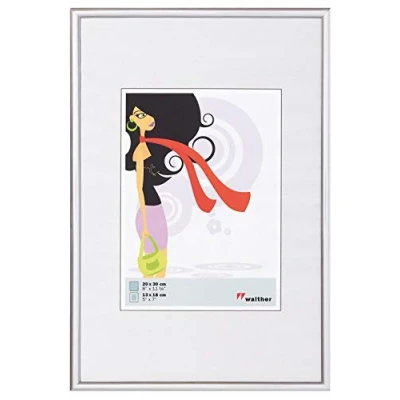 Afbeelding van Walther Design New Lifestyle Kunststof Fotolijst 10x10cm Zilver