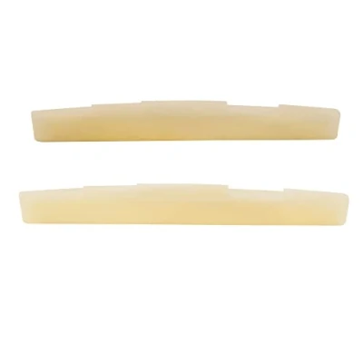 Afbeelding van Musiclily Pro 73,15mm Universeel Gecompenseerd Unbleached Zadel Been voor 6 snarige Akoestisch Gitaar (2 Stuks)
