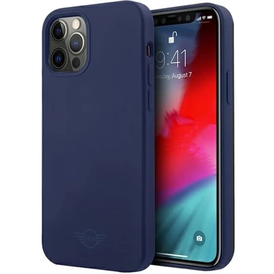 Afbeelding van Mini MIHCP12MSLTNA iPhone 12/12 Pro 6.1 marineblauw/marineblauw hardcase siliconen toon op