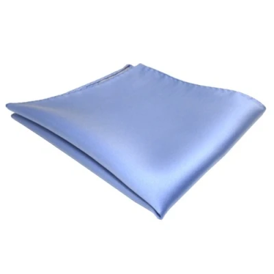Afbeelding van TigerTie Designer pochet in effen cavalierdoek grootte 30 x cm, blauw lichtblauw, Einstecktuchgröße: ca. Länge Breite cm