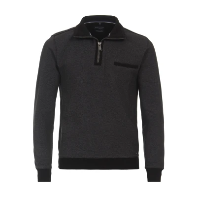 Afbeelding van CASA MODA comfort fit schipperstrui grijs melange