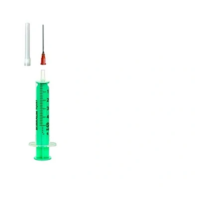 Afbeelding van Set: 1, 2 of 3 stuks spuit 5 ml laboratoriumspuiten vloeibare hobbyspuit met stompe naald/canule voor e liquid aroma hobby en doe het zelf (set 1x ml)