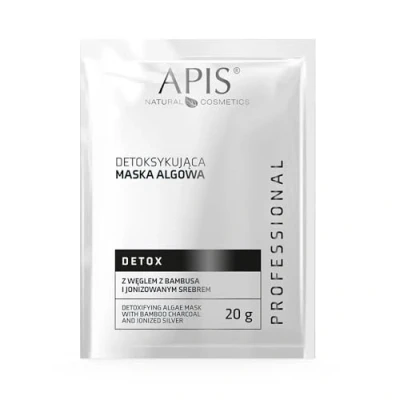 Afbeelding van apis detox ontgiftend algenmasker met bamboe houtskool en geïoniseerd zilver 20g